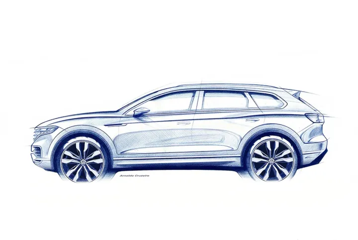 Новое поколение Volkswagen Touareg представят в марте
